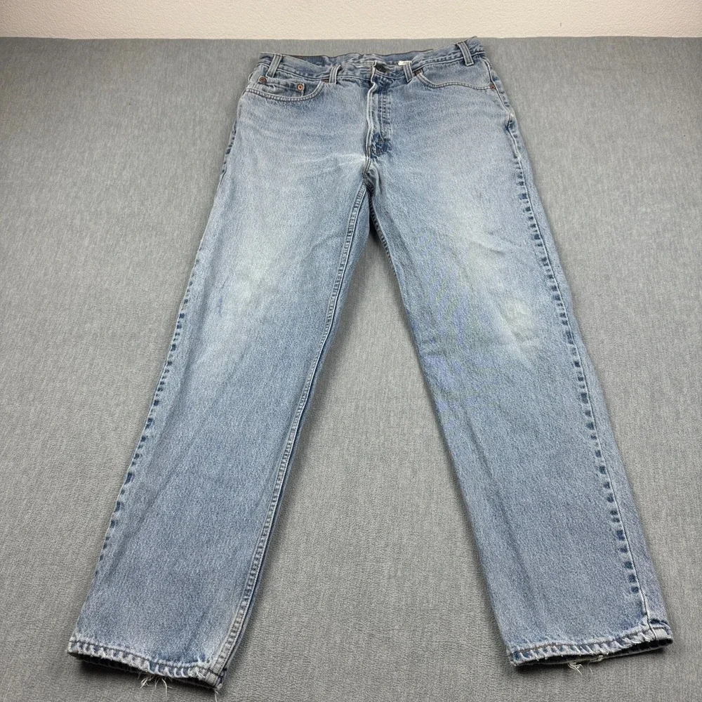 Vintage Levis 550 Jeans Men 38X32 Fits 36x32 Blue Relaxed Fit Denim Made In USA‎